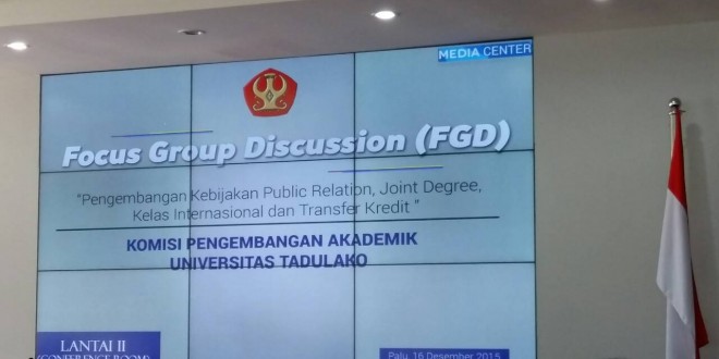 Seminar Focus Group Discussion(FGD) Universitas Tadulako palu