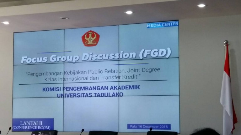 Seminar Focus Group Discussion(FGD) Universitas Tadulako palu