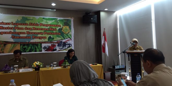 Seminar Laporan Akhir Bekerjasama dengan Dinas Pertanian Provinsi Sulawesi Tengah
